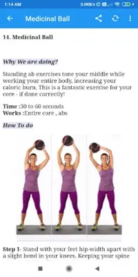 Belly Fat Burning Workouts android App screenshot 2