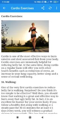 Belly Fat Burning Workouts android App screenshot 3